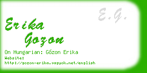 erika gozon business card